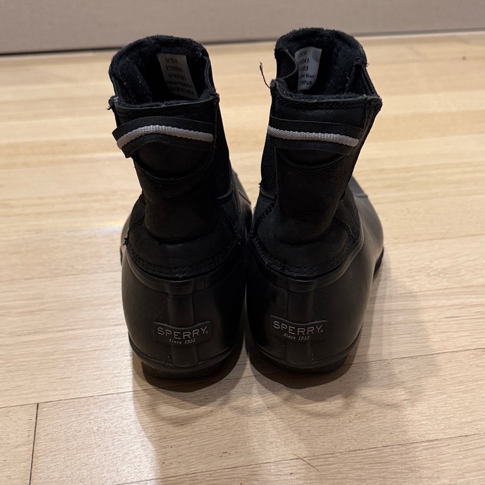 Sperry Black Waterproof Boots